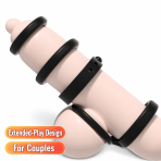 S-HANDE S120 Combined Delay Cock Ring, Dual-Ring Lock Stamina Intimate Accessory for Couples - Image 5