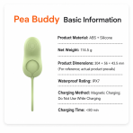 V‑Smile Code Pea Hero Suction Vibrating Egg, Quiet Intimate Massager for Women - Image 7