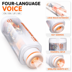Commander Automatic Telescopic Male Stroker, Heated Voice Playback Men Intimate Training Toy - Image 4
