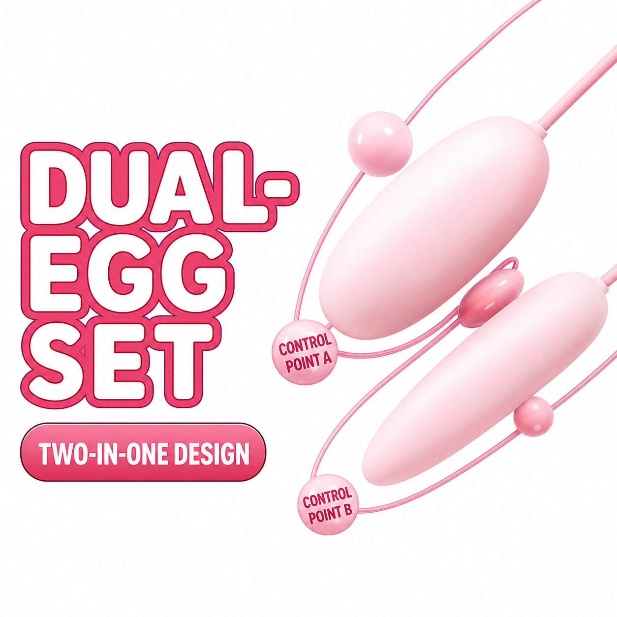 exec-2594bc14-a7cc-40ba-b2c7-2c3b2305bcb7 SIXSENSE Amazing‑Wave Dual‑Bullet Vibrating Egg, G‑Spot & Anal Dual‑Stimulation Intimate Toy for Women - Image 1