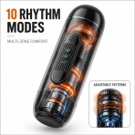 Lingxi Dual Tunnel Male Stroker, Vibrating Voice Playback Dual Entry Electric Intimate Toy - Image 4