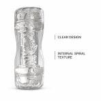 Clear Manual Male Stroker | Body Safe Reusable Intimate Toy for Men - Image 5