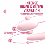 SIXSENSE Amazing‑Wave Dual‑Bullet Vibrating Egg, G‑Spot & Anal Dual‑Stimulation Intimate Toy for Women - Image 3