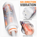 Commander Automatic Telescopic Male Stroker, Heated Voice Playback Men Intimate Training Toy - Image 5