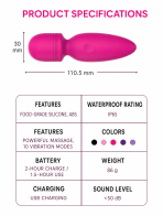 CHANDEL Mini Powerful AV‑Vibrator, Clitoral Intimate Stimulation Massager for Women - Image 5