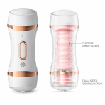 Automatic Electric Dual Tunnel Male Stroker, Quiet Suction Intimate Training Toy for Men - Image 5