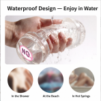 Clear Manual Male Stroker | Body Safe Reusable Intimate Toy for Men - Image 3