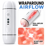 Lingxi Dual Tunnel Male Stroker, Vibrating Voice Playback Dual Entry Electric Intimate Toy - Image 6