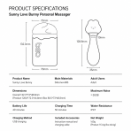 Adiba Summer Bunny App Remote Controlled Vibrator, Suction Vibrating Female Intimate Toy - Image 5