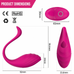 CHANDEL Malcolm Wireless Remote‑Control Vibrating Egg, Wearable Intimate Massager for Women - Image 4