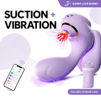 Adiba Summer Bunny App Remote Controlled Vibrator, Suction Vibrating Female Intimate Toy - Image 4